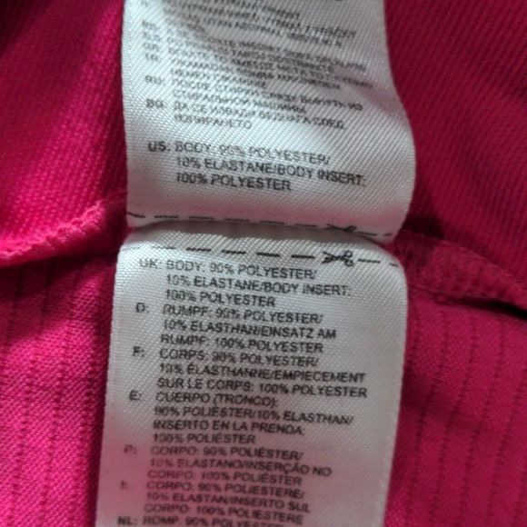 Adidas Pink 1/2 Zip Long Sleeve Top Medium - Picture 9 of 12